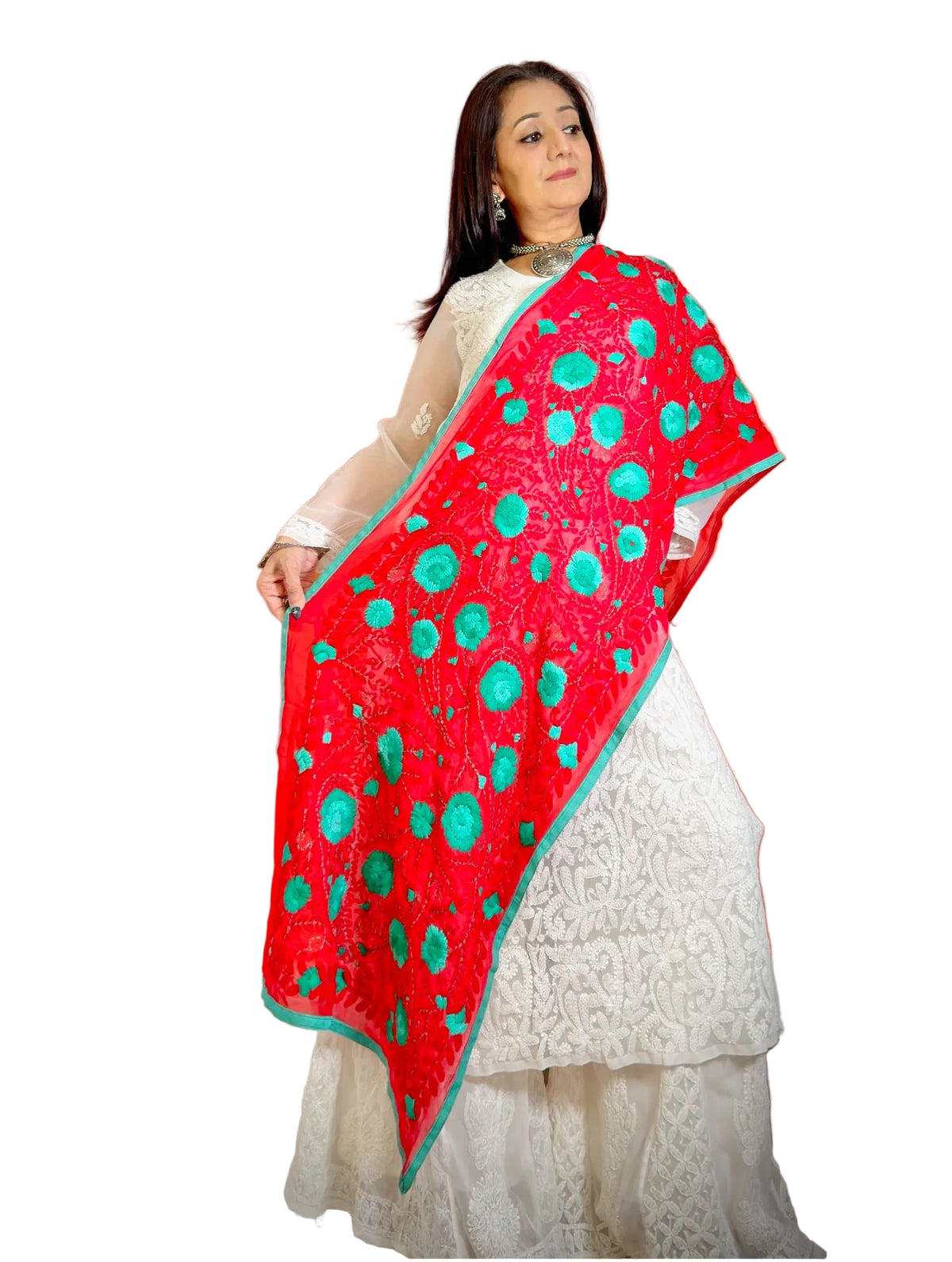 Phulkari Stole dupatta - Femantraa