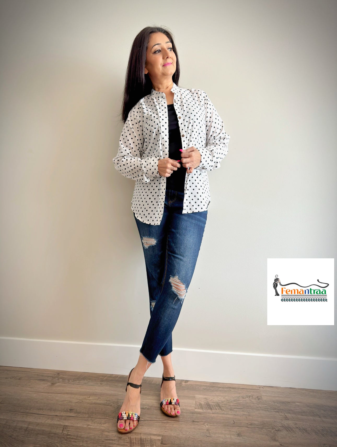 Boho Bliss: Handblock Printed Summer Cotton Shirts - Femantraa