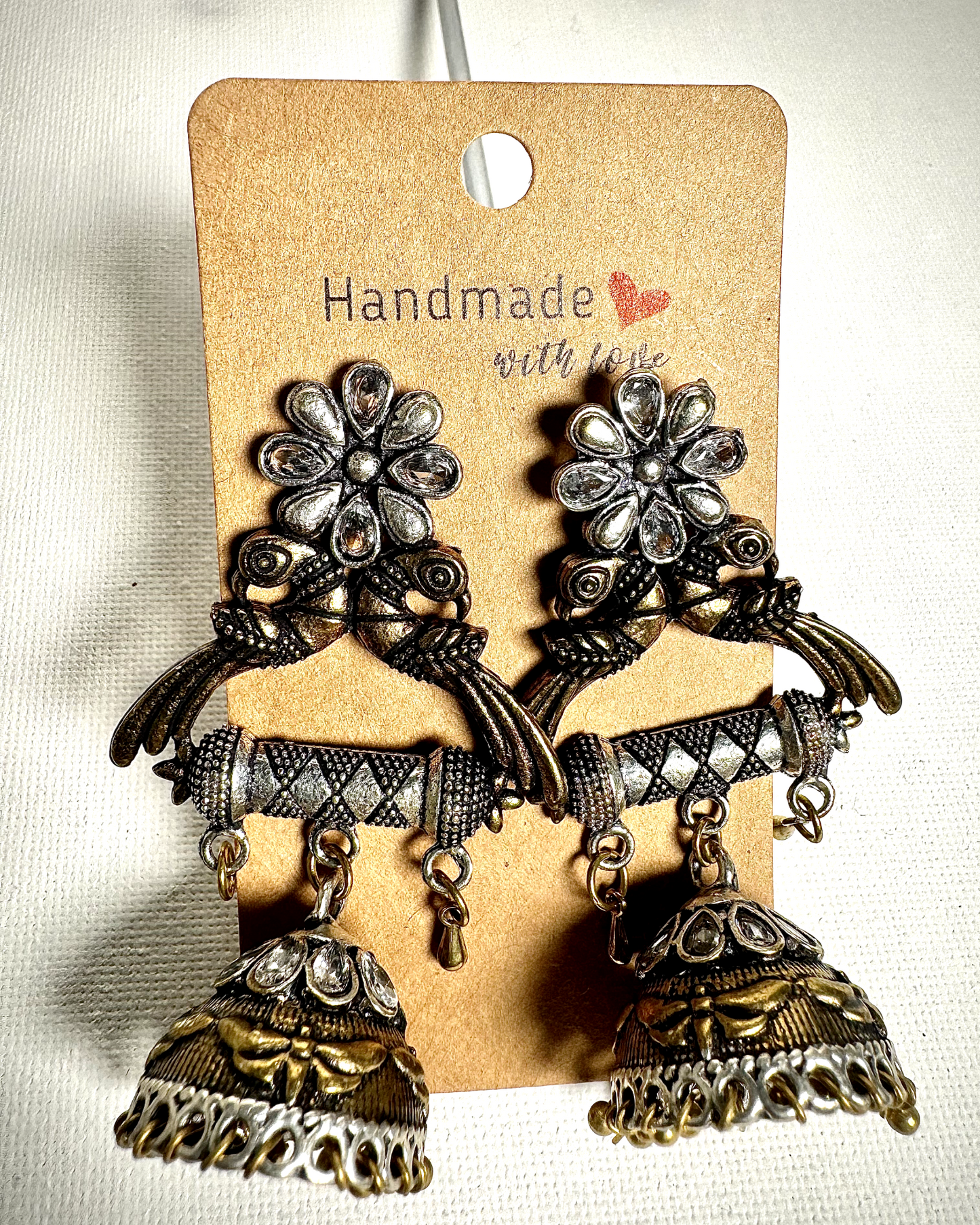 Boho Long Bell Jhumkas: Eclectic Elegance (Big Long size) - Femantraa