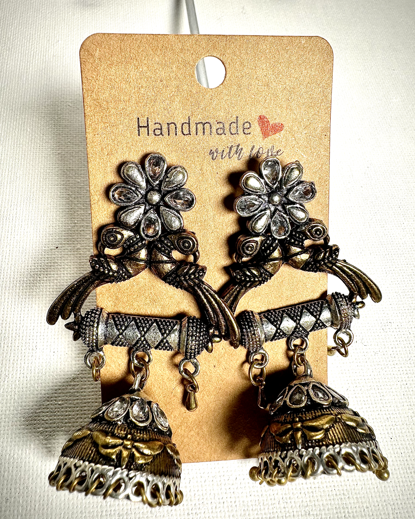 Boho Long Bell Jhumkas: Eclectic Elegance (Big Long size) - Femantraa