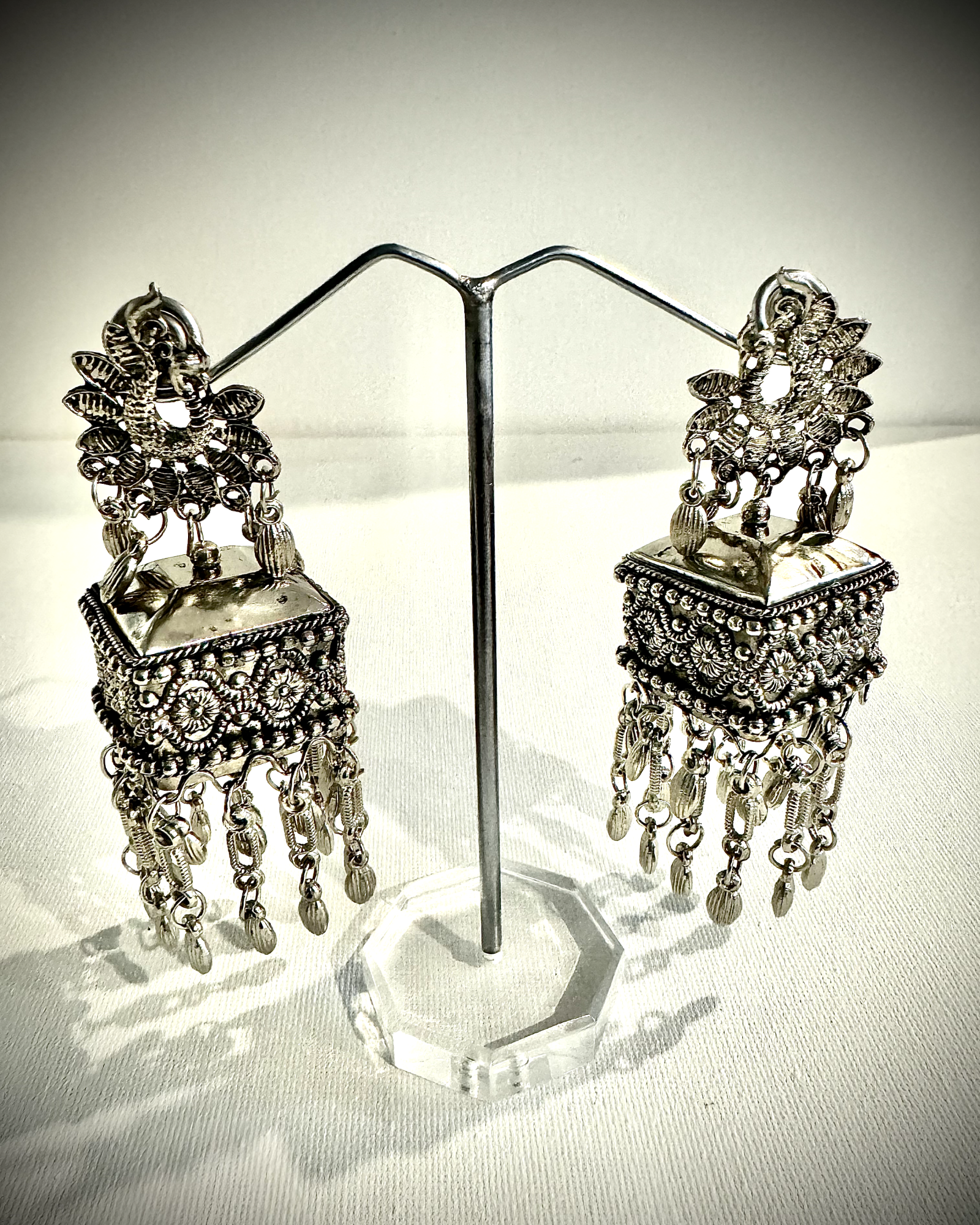 Boho Long Bell Jhumkas: Eclectic Elegance (Big Long size) - Femantraa