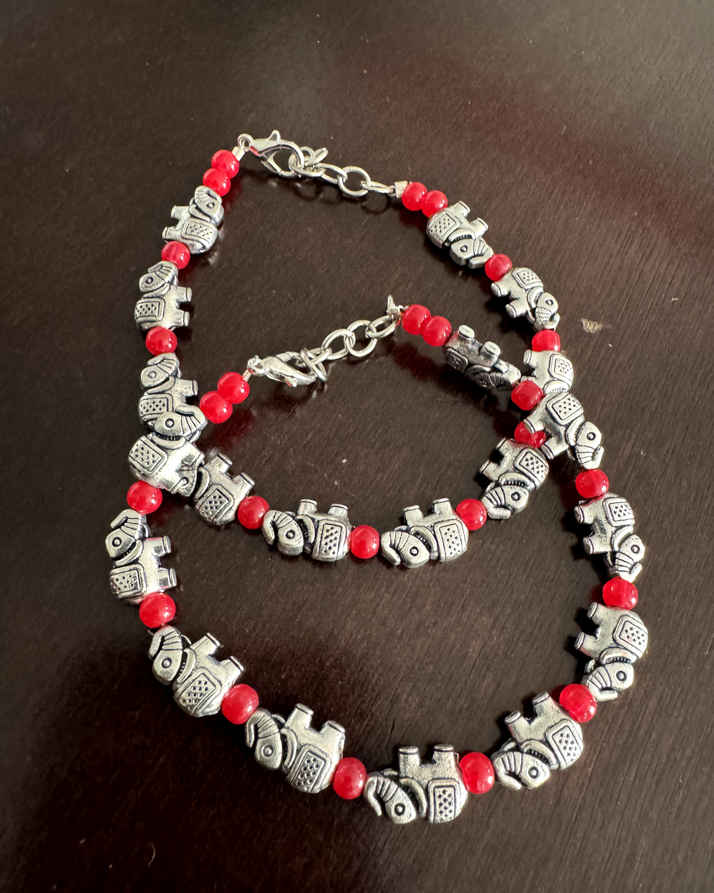 German Silver Elephant charm Bracelets - Femantraa