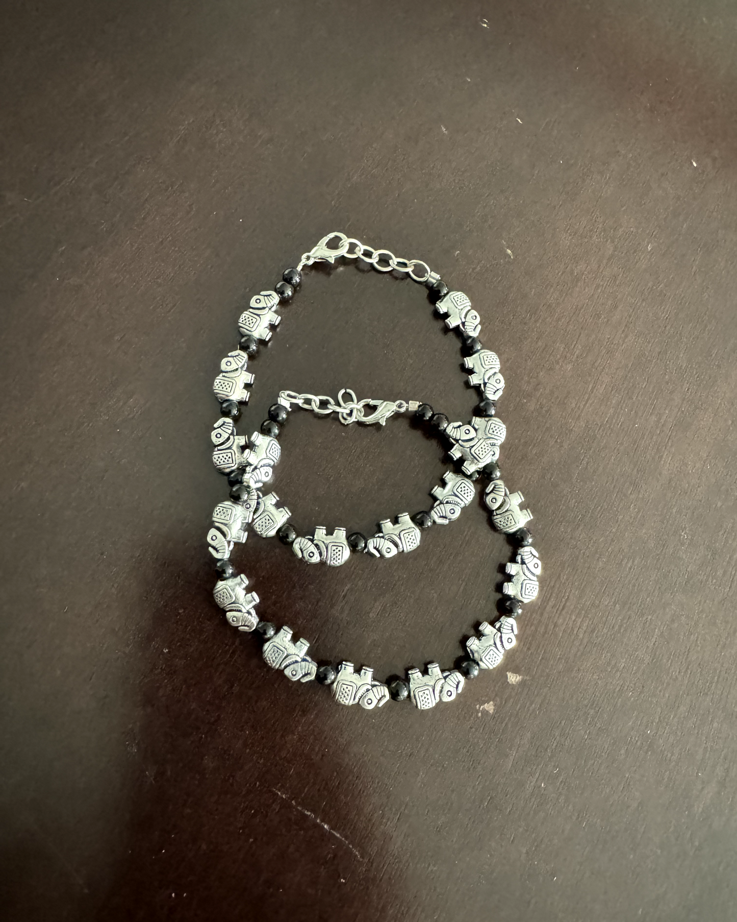 German Silver Elephant charm Bracelets - Femantraa