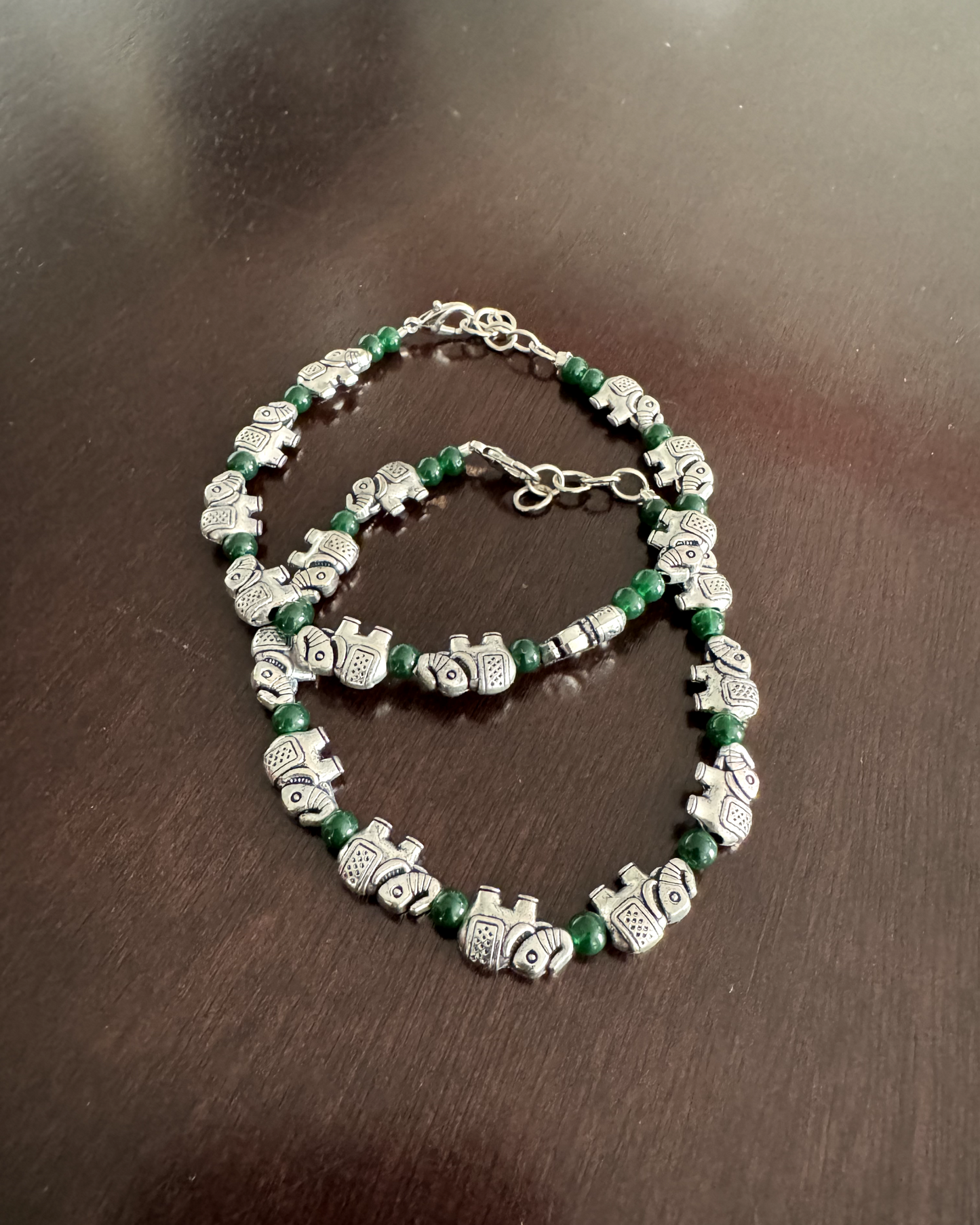 German Silver Elephant charm Bracelets - Femantraa