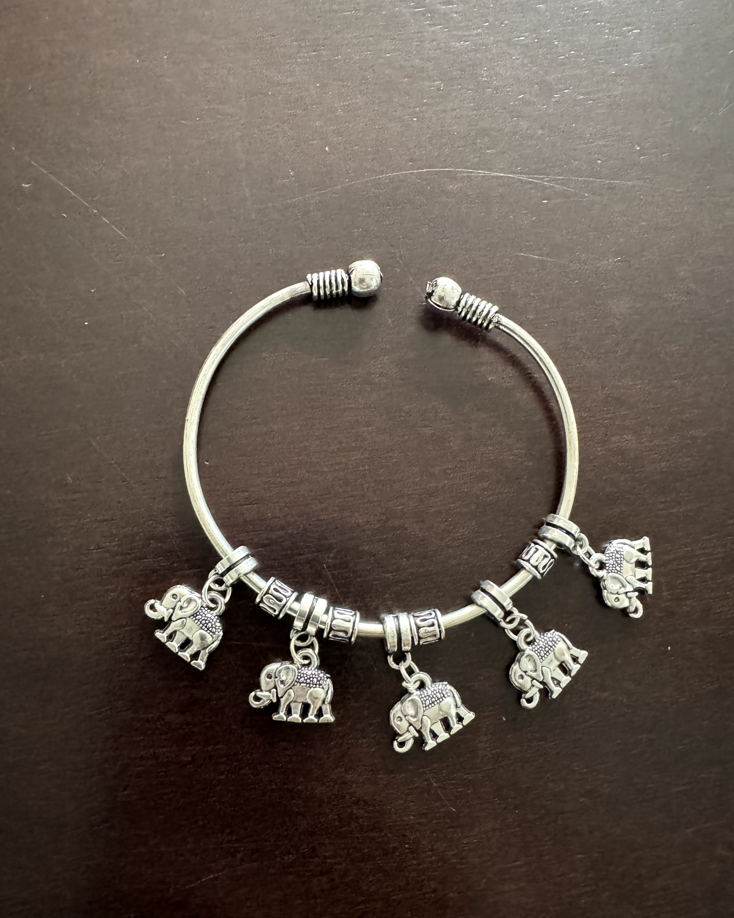 German Silver Elephant charm Bracelets - Femantraa