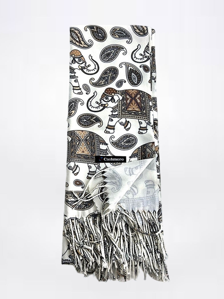 Pure Cashmere Handblock Stoles - Femantraa