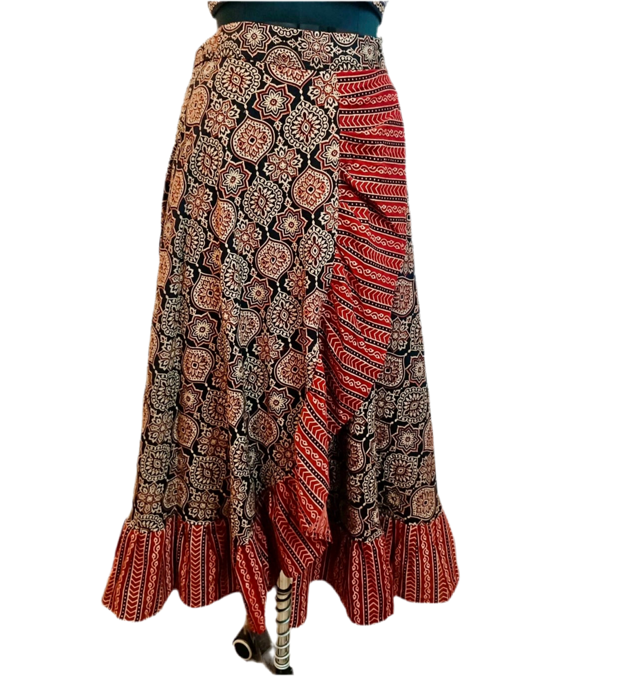 Ajrakh Handblocked Wrap Around Skirts