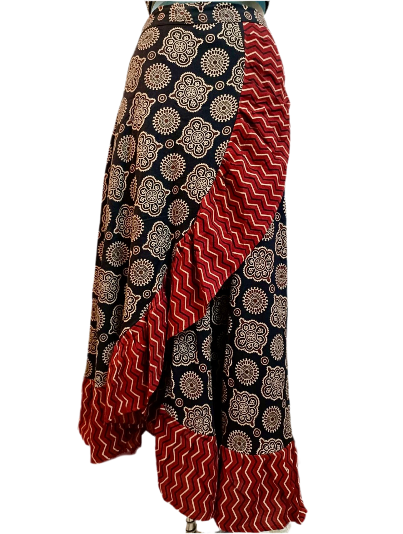 Ajrakh Handblocked Wrap Around Skirts