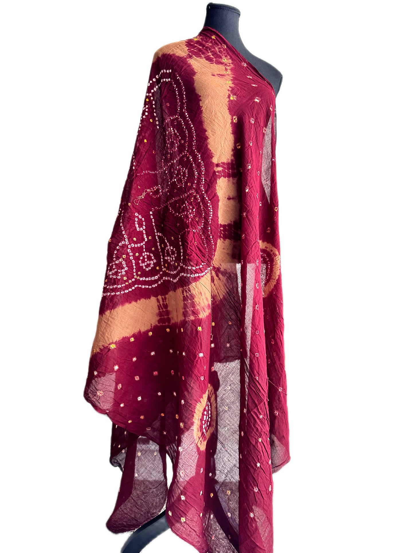 Uttariya 2.0 - Cotton Bandhani Dupatta