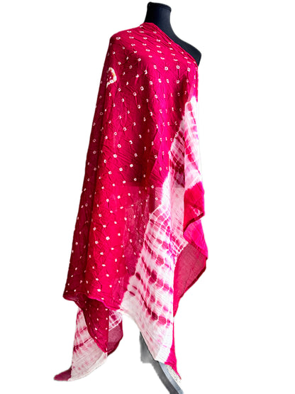 Uttariya 2.0 - Cotton Bandhani Dupatta