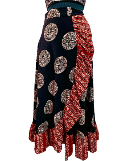 Ajrakh Handblocked Wrap Around Skirts