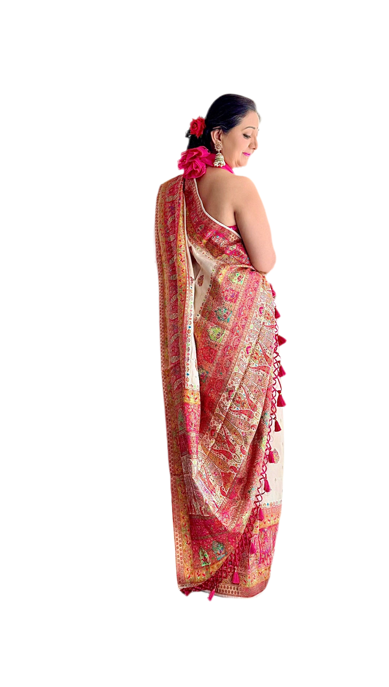 Pure Gajji Silk Jamawar Saree
