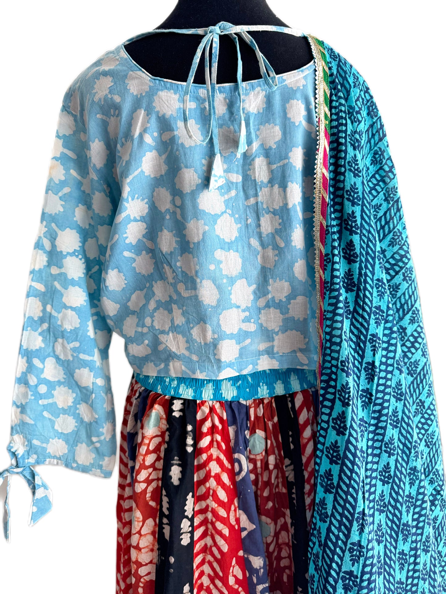 Sanganeri Ghagra choli dupatta set