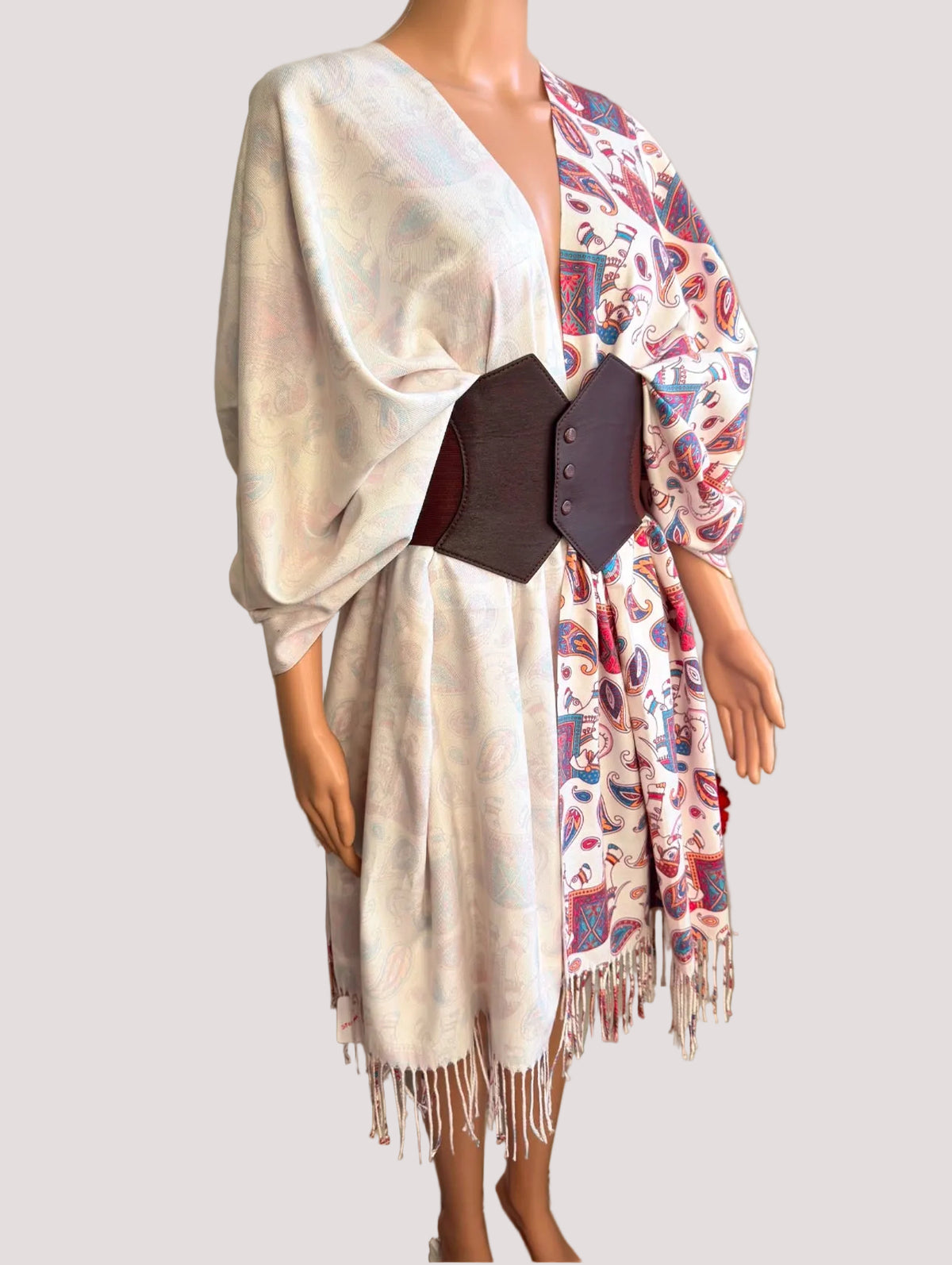 Cashmere feel elephant print Reversible Stoles (3 colours)