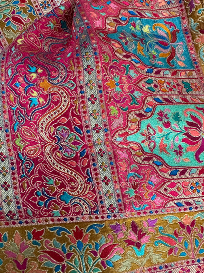 Pure Gajji Silk Jamawar Saree