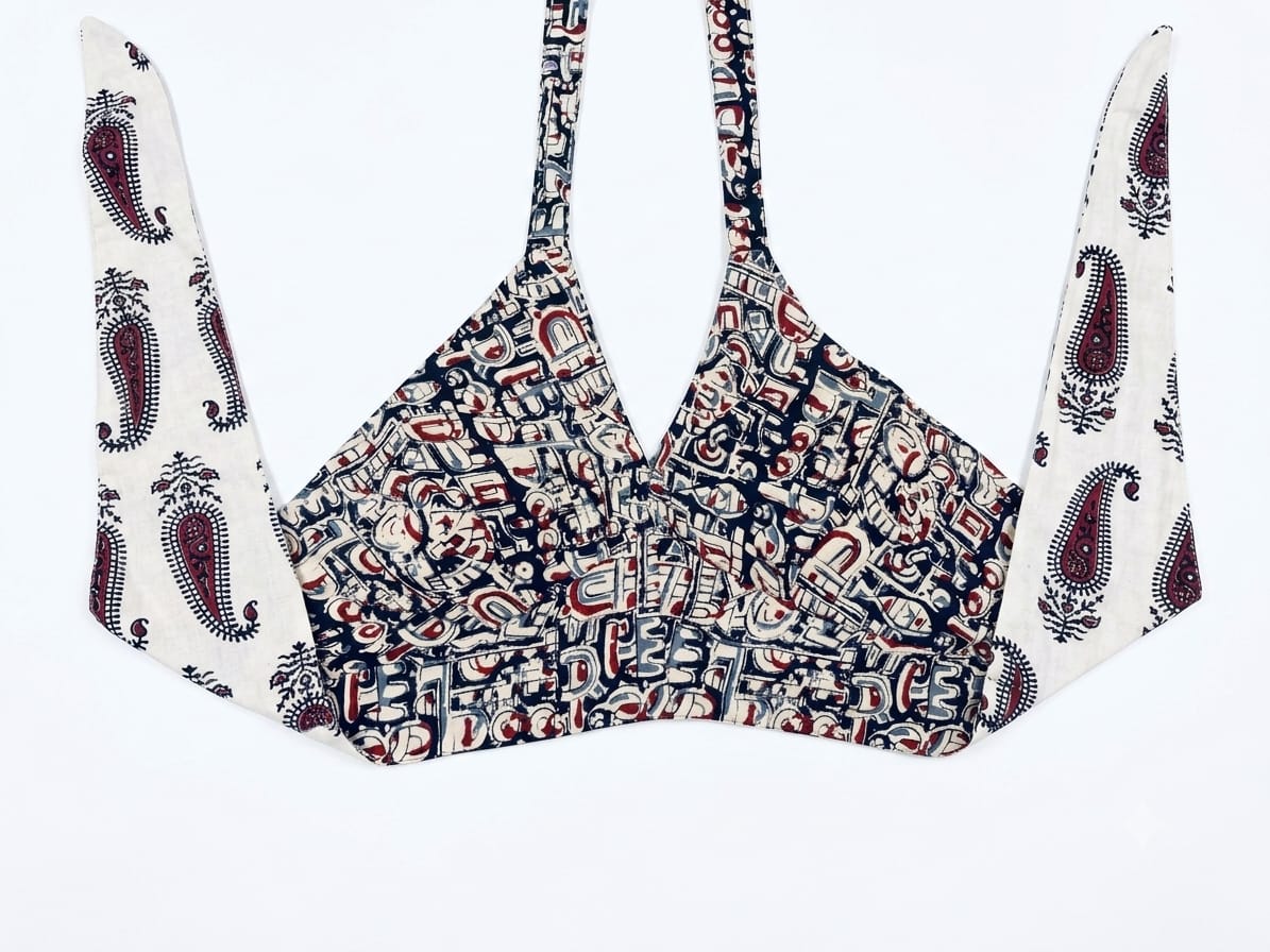Dobaara Choli - Reversible Hand-Block Cotton (UK ONLY)