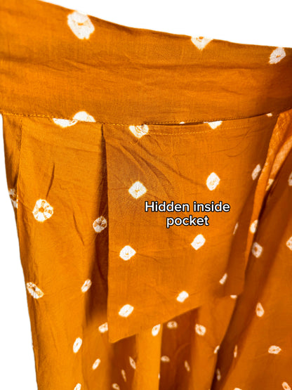 The modern Ghagra choli : Sandhi Ananta-Wrap and reversible choli with pocket