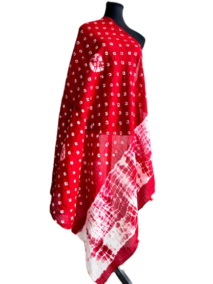 Uttariya 2.0 - Cotton Bandhani Dupatta
