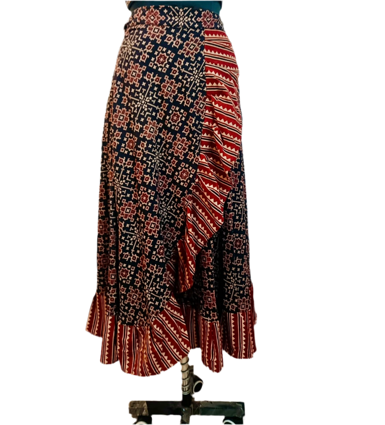 Ajrakh Handblocked Wrap Around Skirts