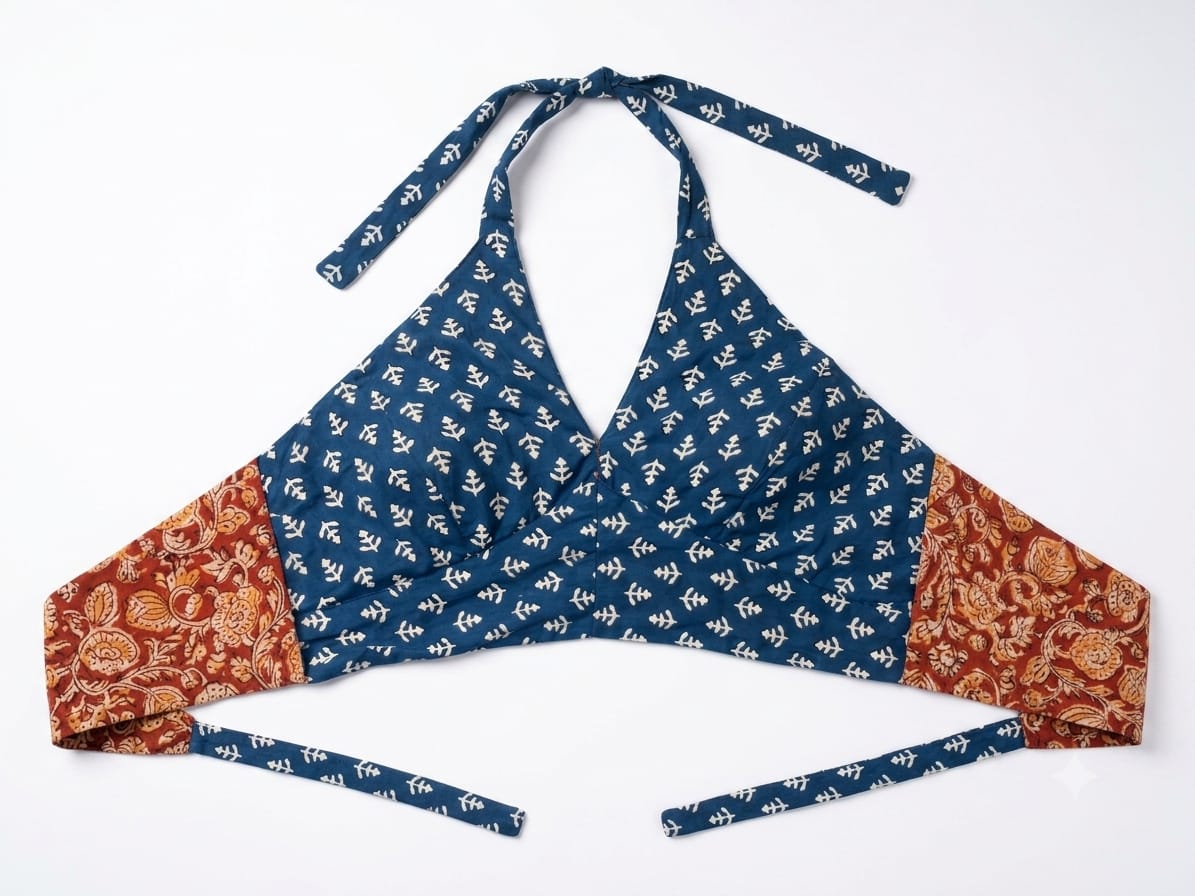 Dobaara Choli - Reversible Hand-Block Cotton (UK ONLY)
