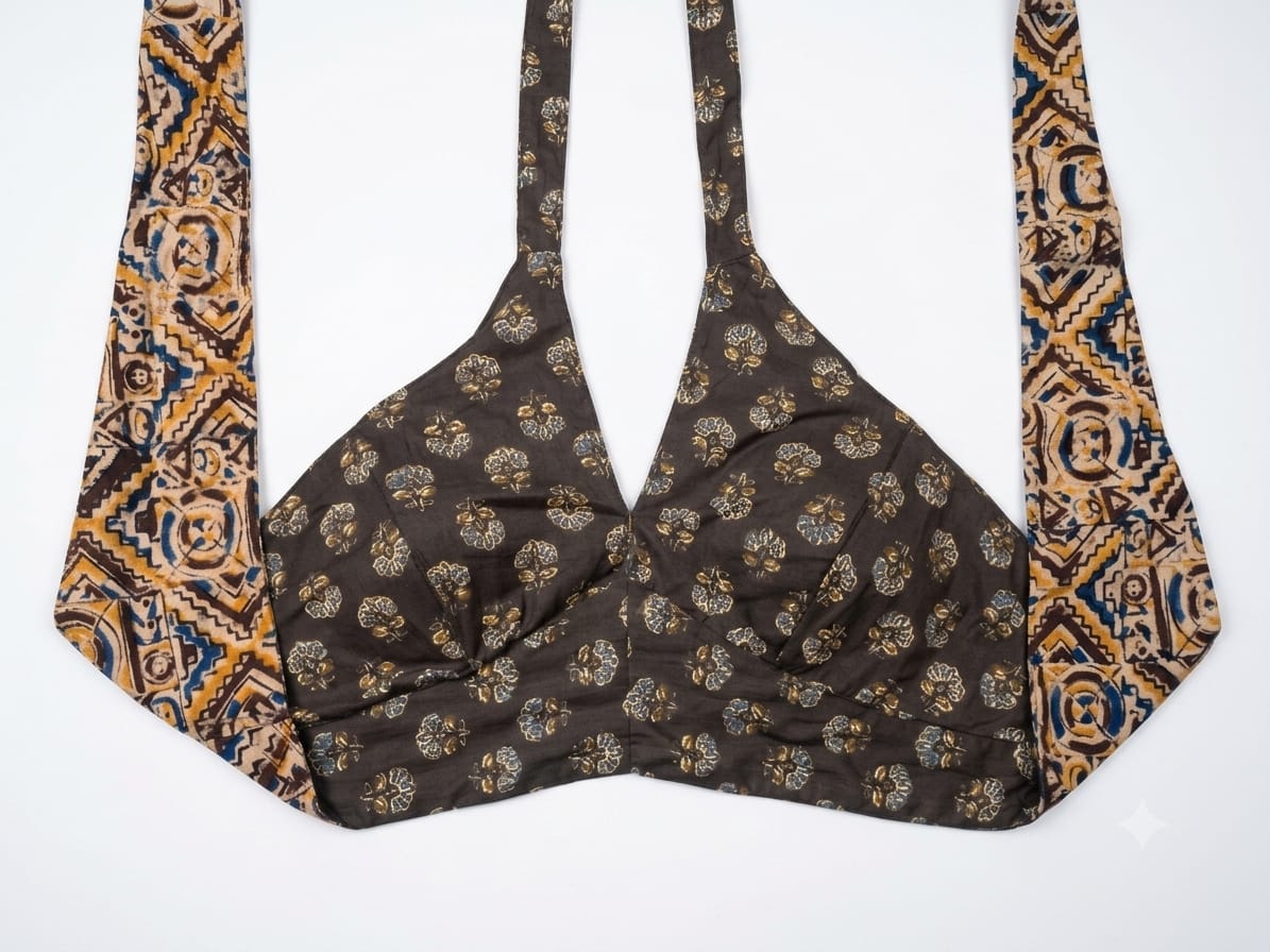 Dobaara Choli - Reversible Hand-Block Cotton (UK ONLY)