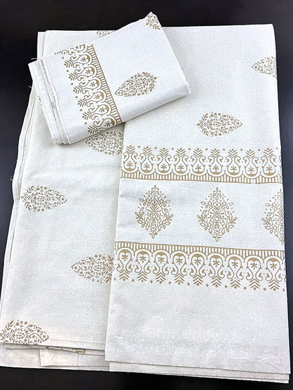 Rustic Charm: Boho Jaipuri Handblock Printed Bedcovers - Femantraa