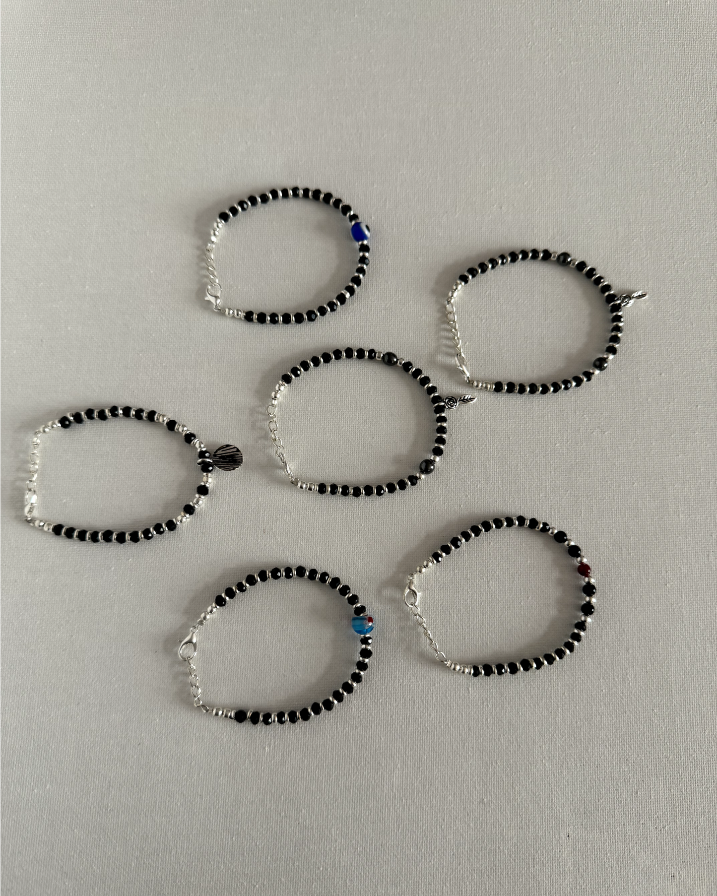 German Silver Beaded Bracelets - Femantraa