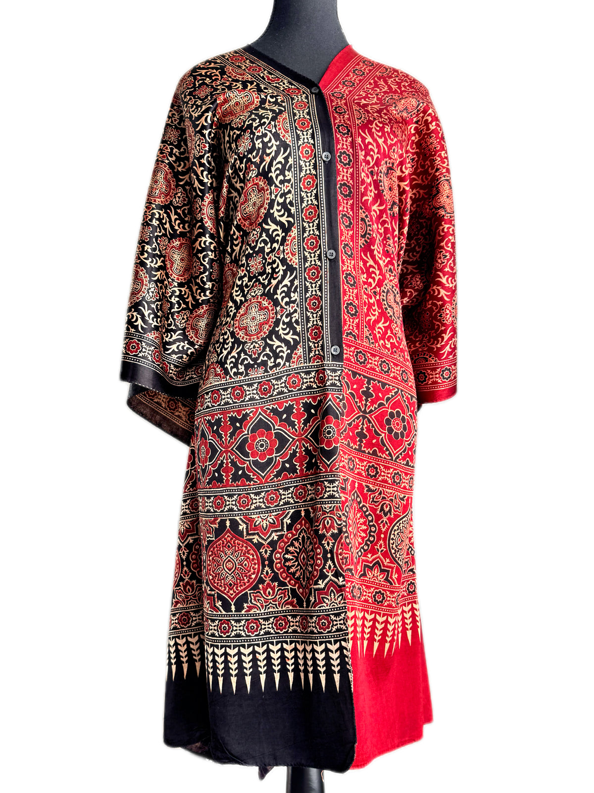 Ubhayatā : The Modern Modular Reversible Ajrakh Mashru Choga