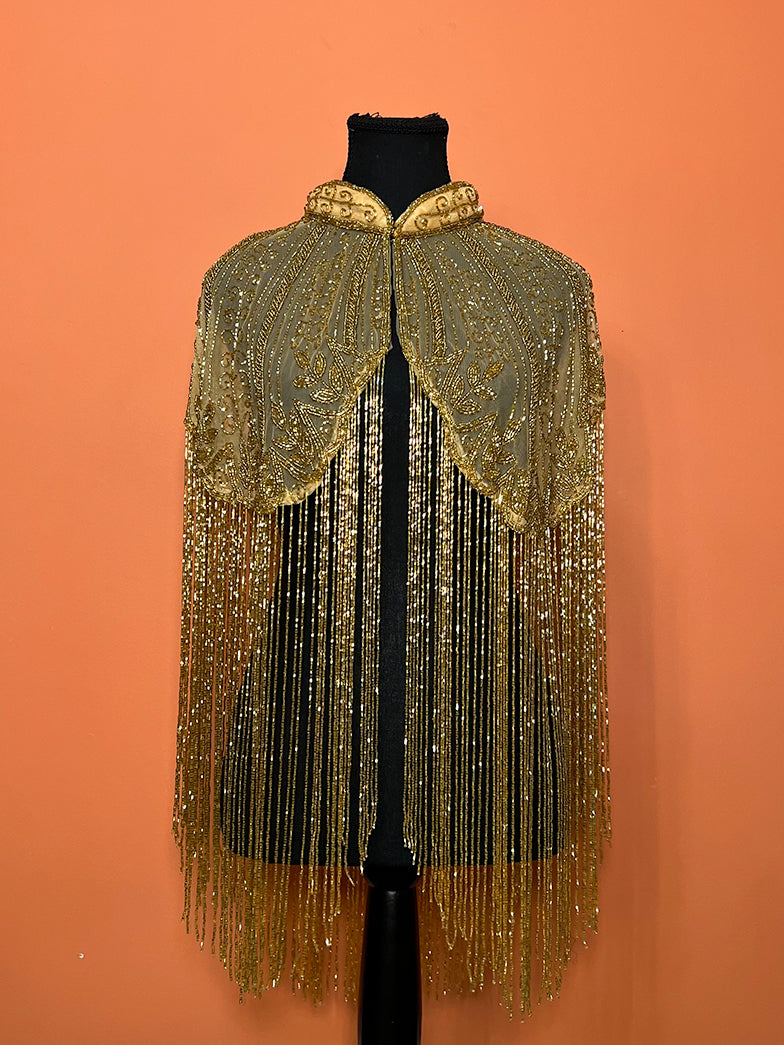 Handmade Party Cape-Gold's - Femantraa