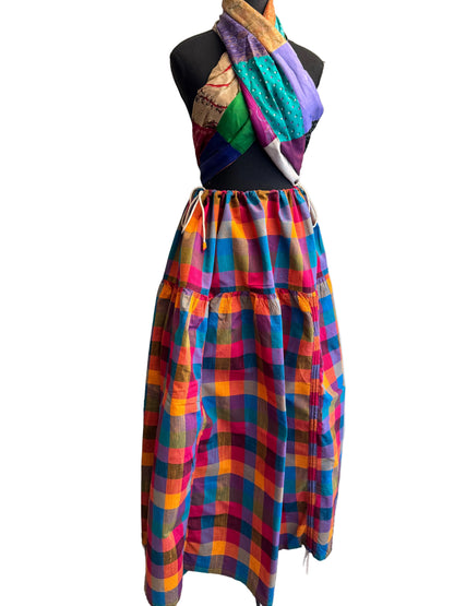 The Swarupa Ghagra: Guaranteed to Endure! Adaptive Madras Check Skirt