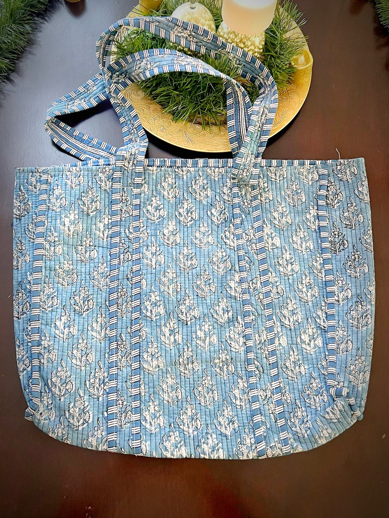 Stylish Handblock Beach Bag for Your Sunny Escapes - Femantraa