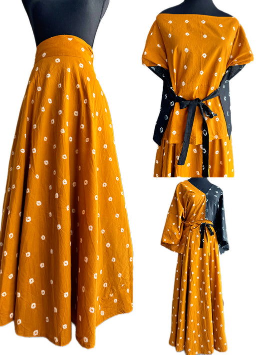 The modern Ghagra choli : Sandhi Ananta-Wrap and reversible choli with pocket