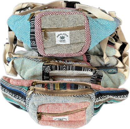 Boho Chic Hemp Fanny Pack: Your Stylish Hands-Free Essential - Femantraa