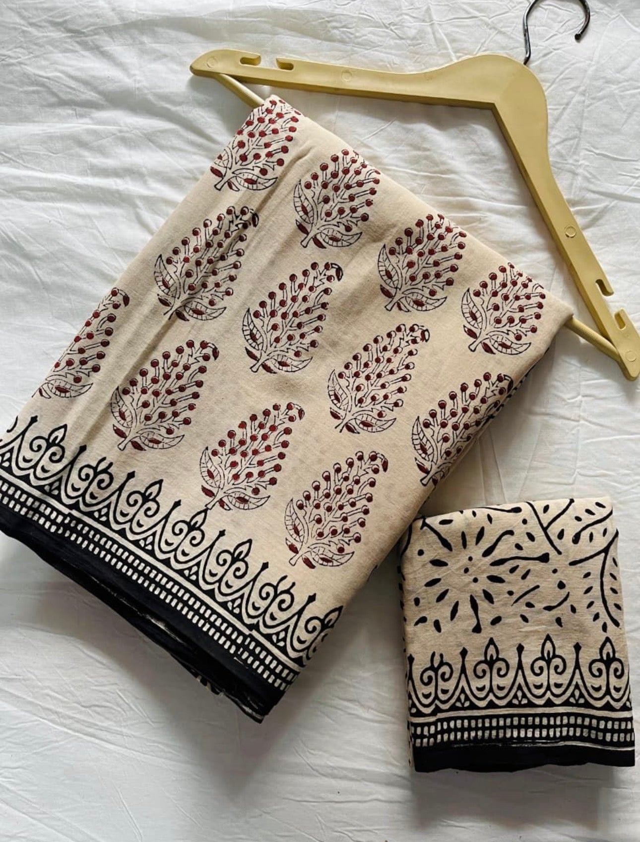 Cotton Handblock Bagru Sarees