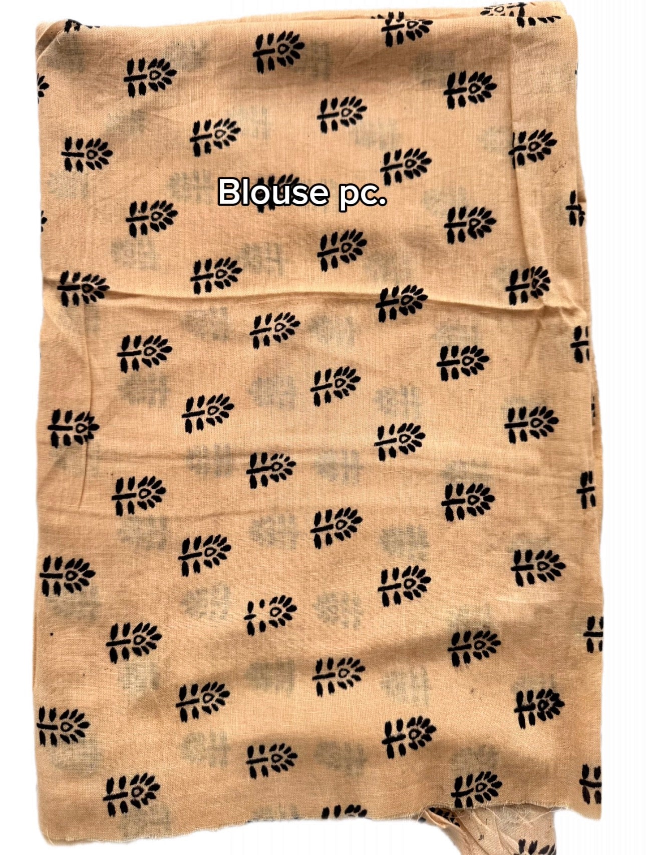 Kalamkari (screenprint) mulmul saree (Florals & vines)