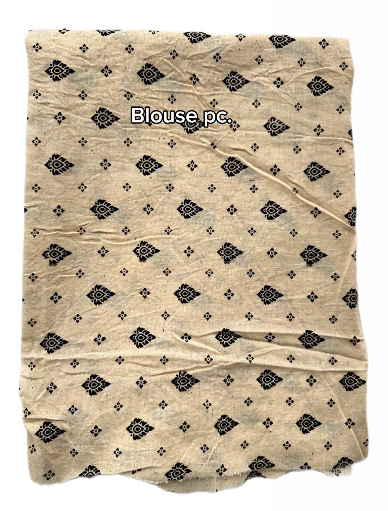 Kalamkari (screenprint) mulmul saree (Deities and Epics)