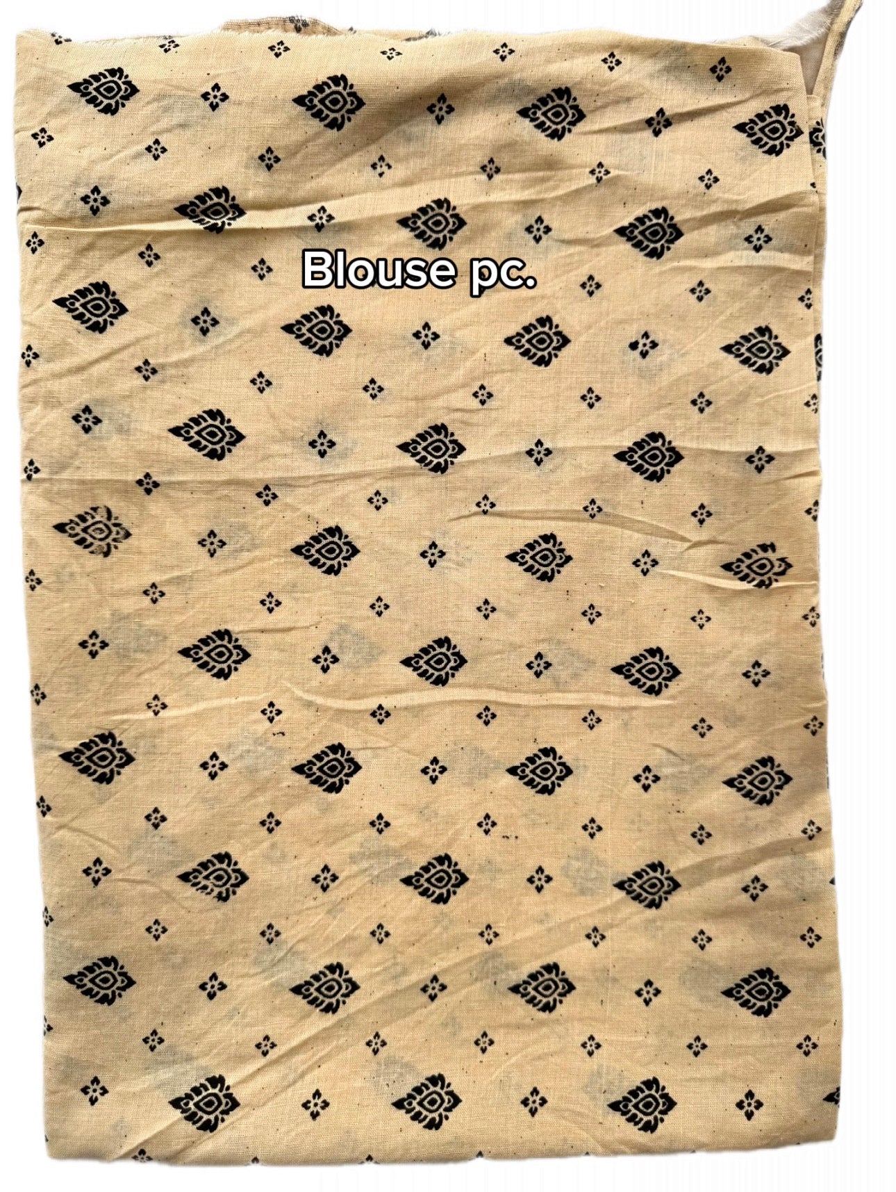 Kalamkari (screenprint) mulmul saree (Deities and Epics)