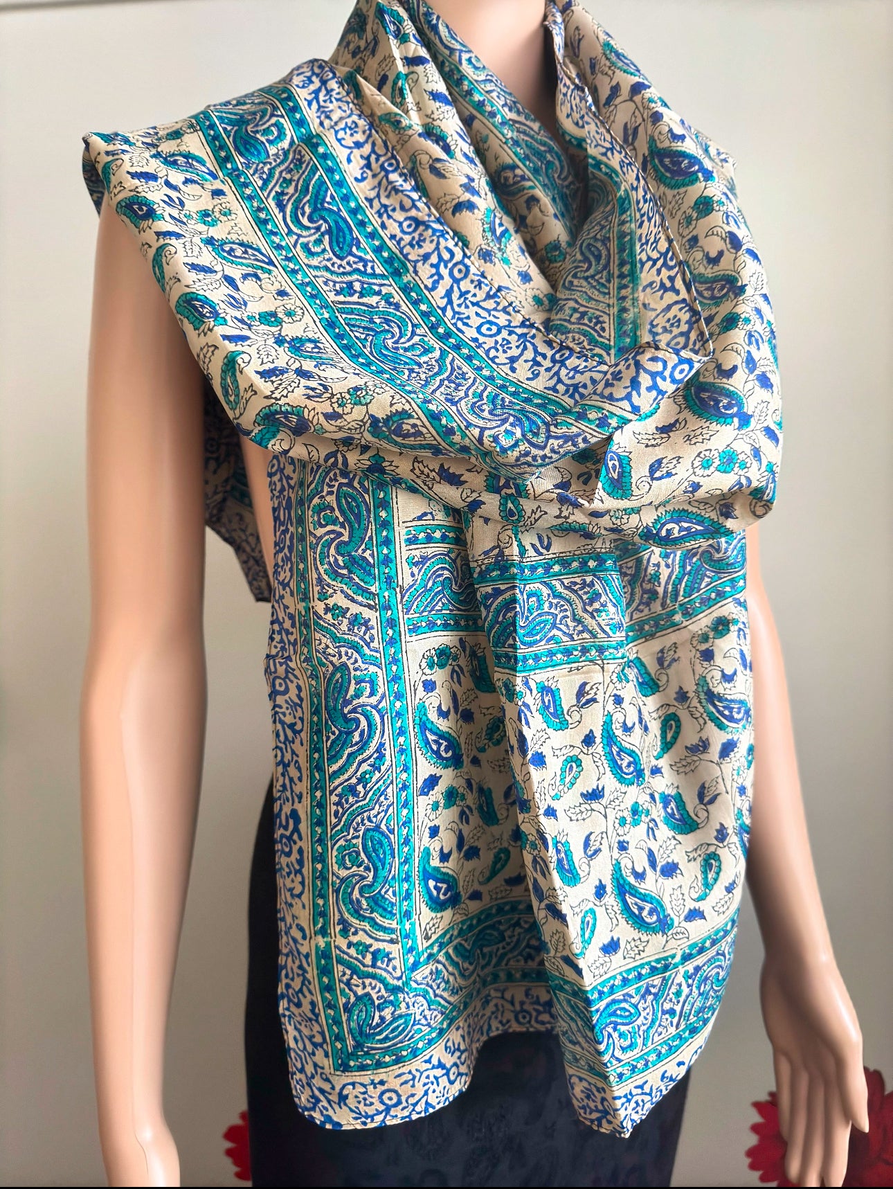 Pure Silk Handblocked Scarves (6 designs)