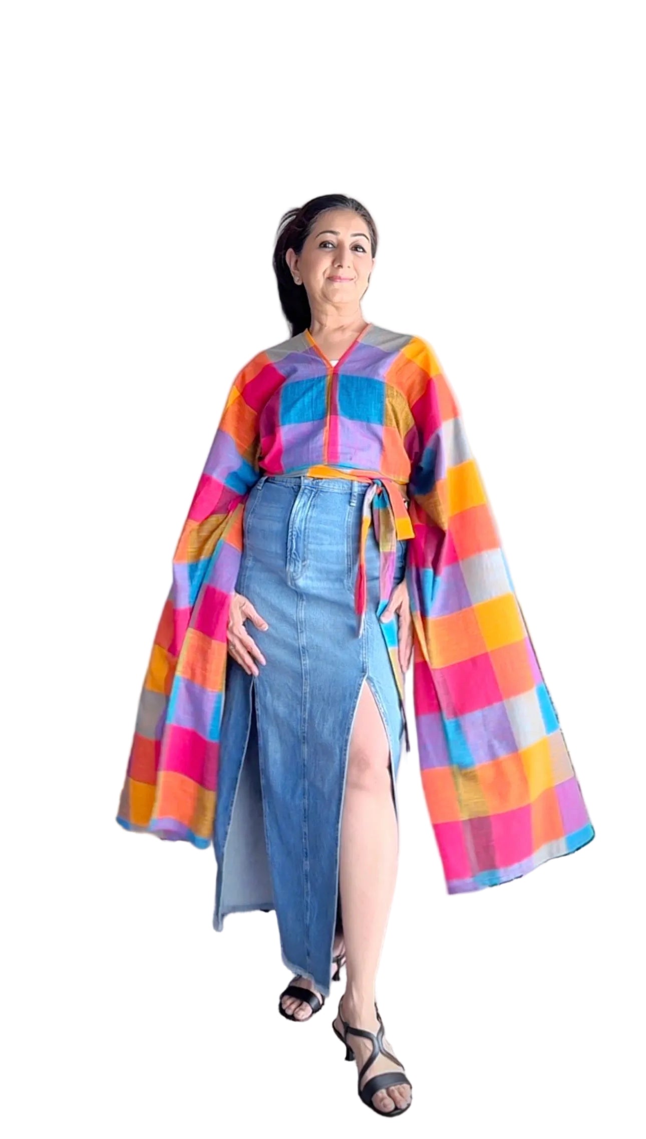 The Sutra Kanchuka: Guaranteed to Endure! - The modern modular Madras Check kurti