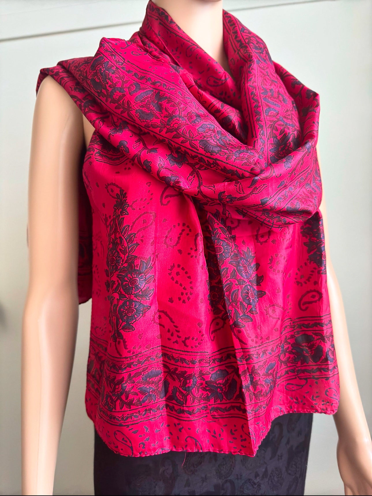 Pure Silk Handblocked Scarves (6 designs)