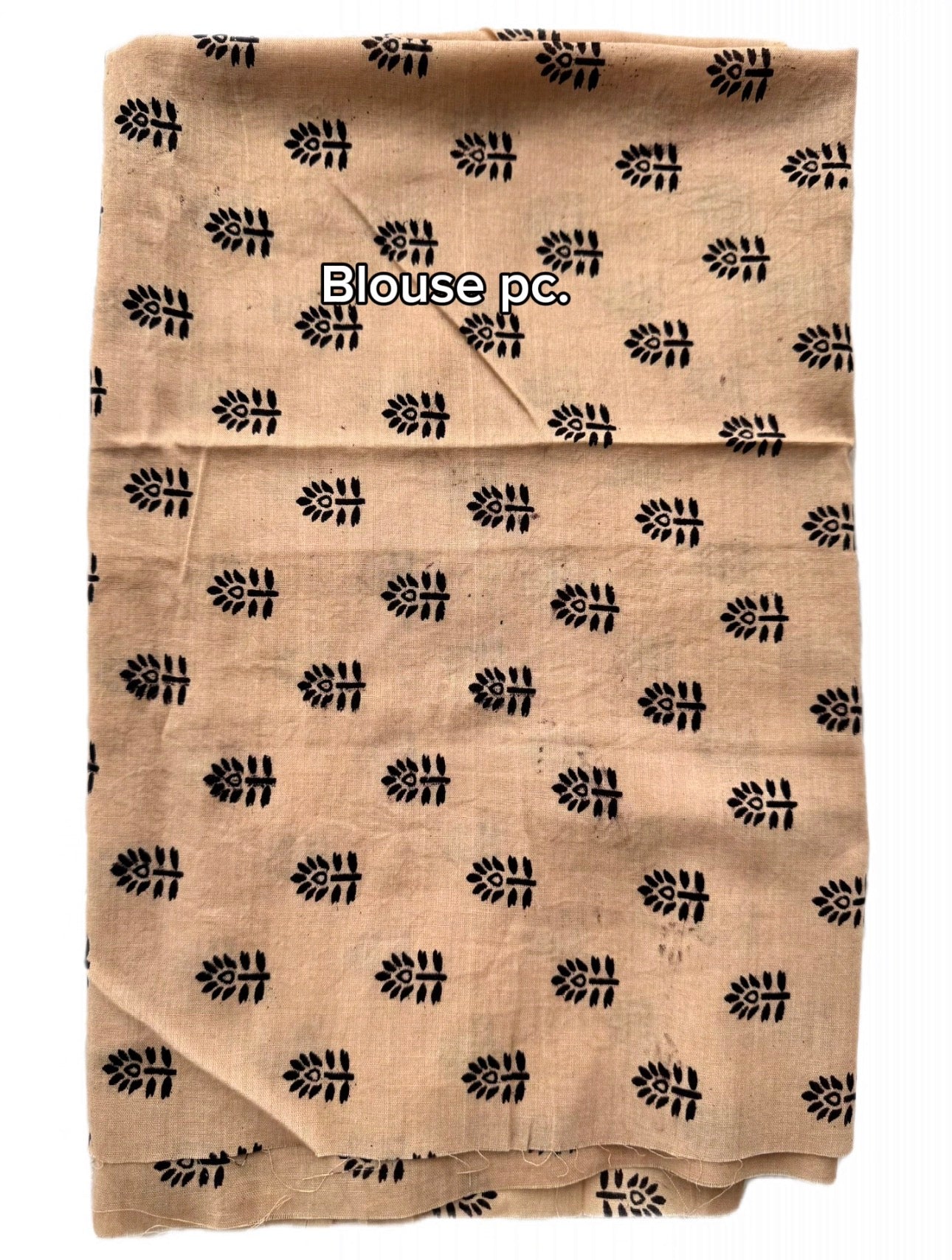 Kalamkari (screenprint) mulmul saree (Florals & vines)