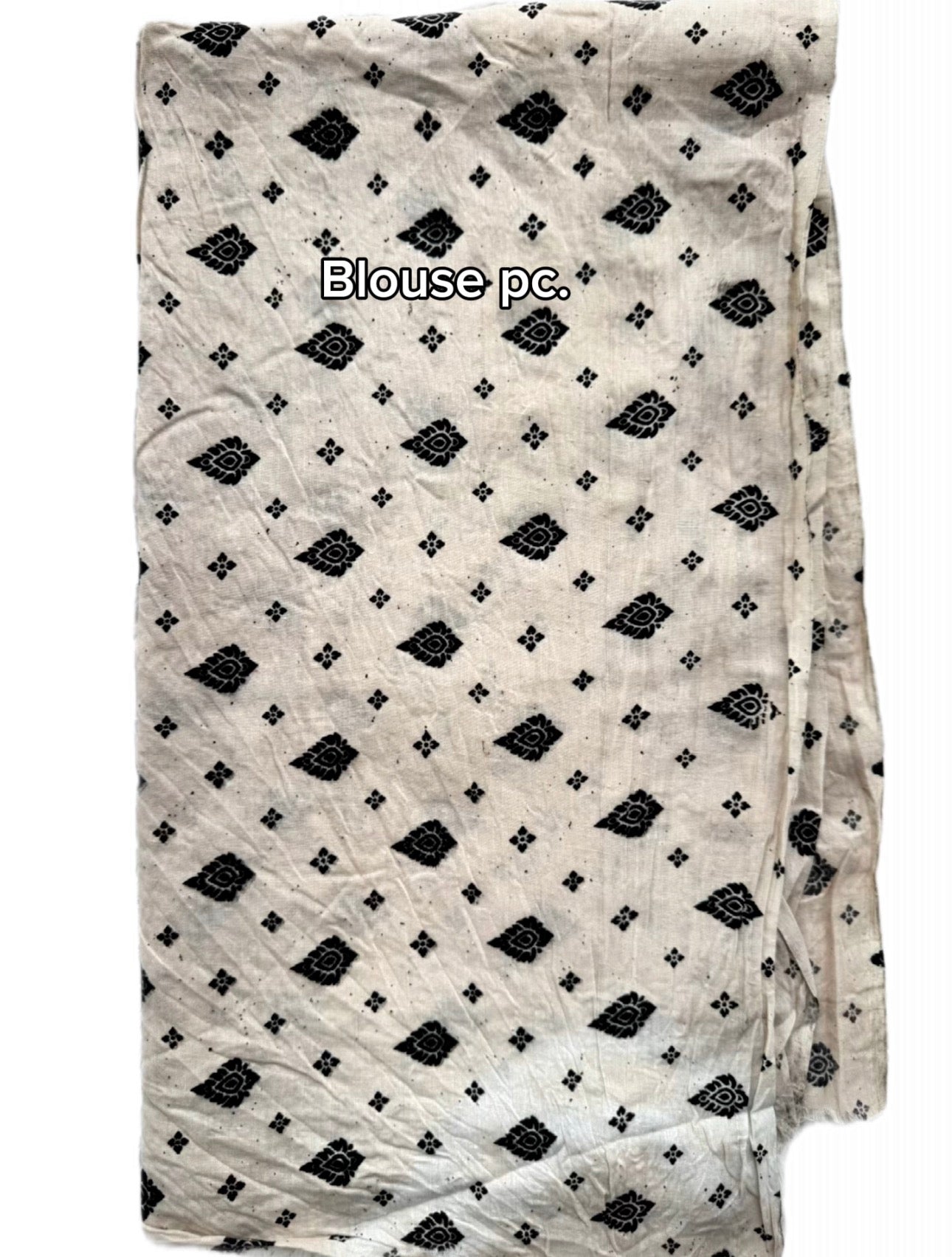 Kalamkari (screenprint) mulmul saree (peacock & vines)
