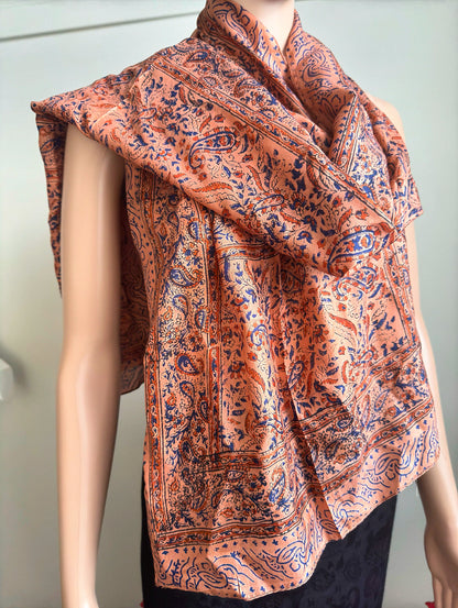 Pure Silk Handblocked Scarves (6 designs)