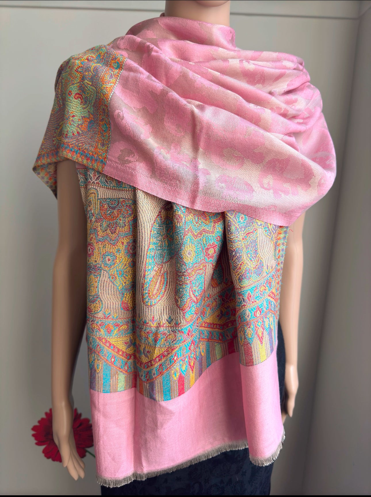 Modal Silk reversible Elephant Print Scarves (7 colours)