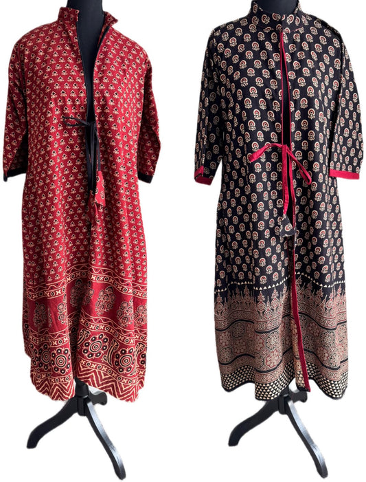 Kala Jackets: Ajrakh Cotton Hand-block