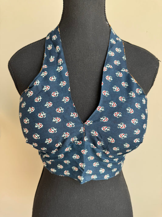Dobaara Choli - Reversible Hand-Block Cotton (UK ONLY)