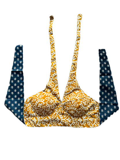 Dobaara Choli - Reversible Hand-Block Cotton