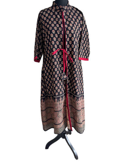 Kala Jackets: Ajrakh Cotton Hand-block