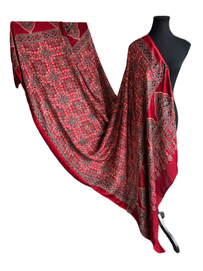 Modal Ajrakh reversible Dupatta