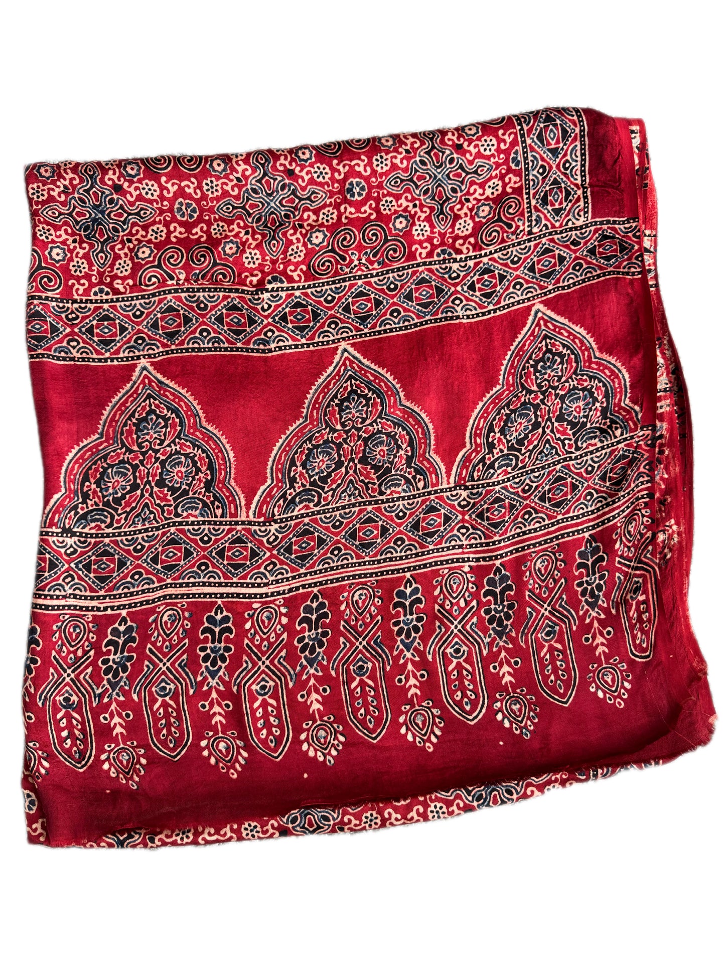 Modal Ajrakh reversible Dupatta